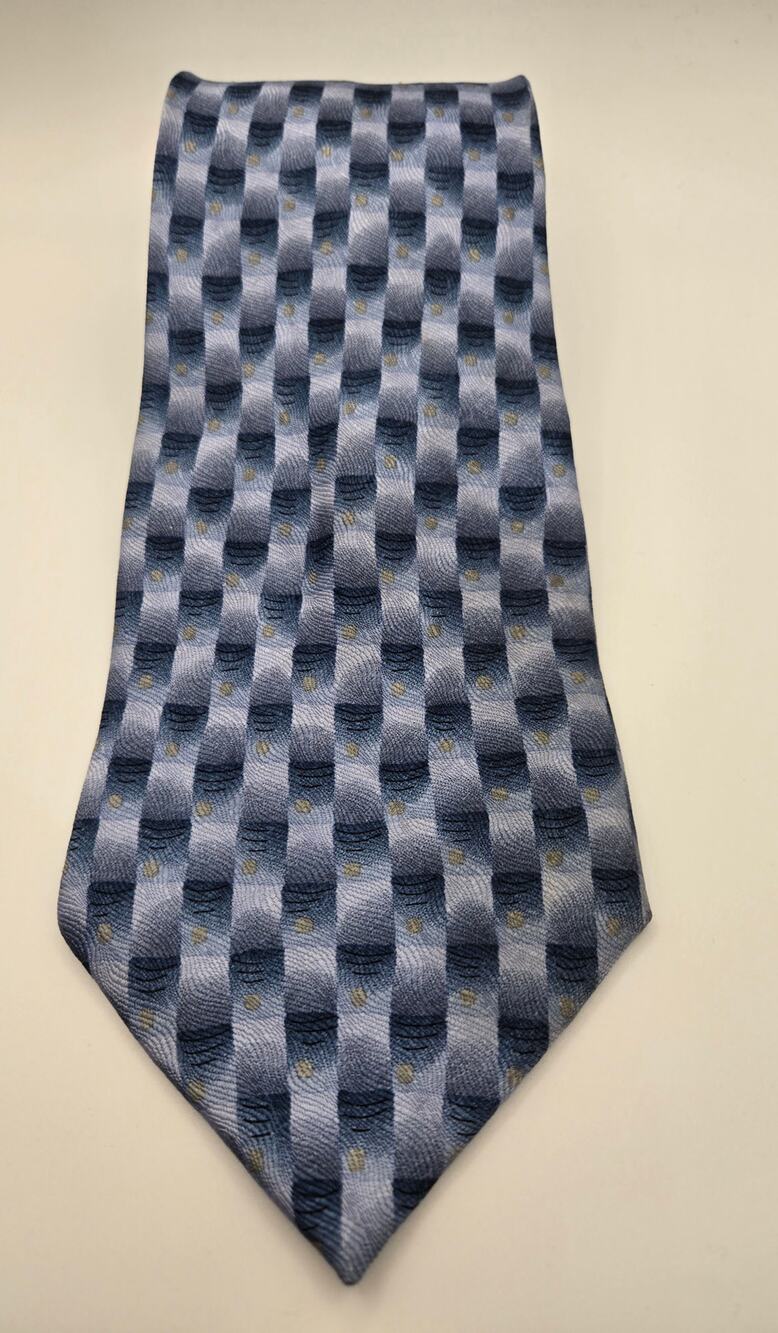 Grateful Dead Circumstance 16th set blue geometric tie